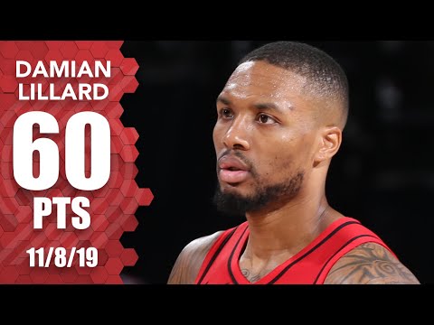 Damian Lillard erupts for career-high 60 points in Nets-Blazers showdown | 2019-20 NBA Highlights