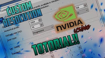 How To Customize Nvidia Resolution | How To Create A Custom Resolution | Custom Resolution Tutorial