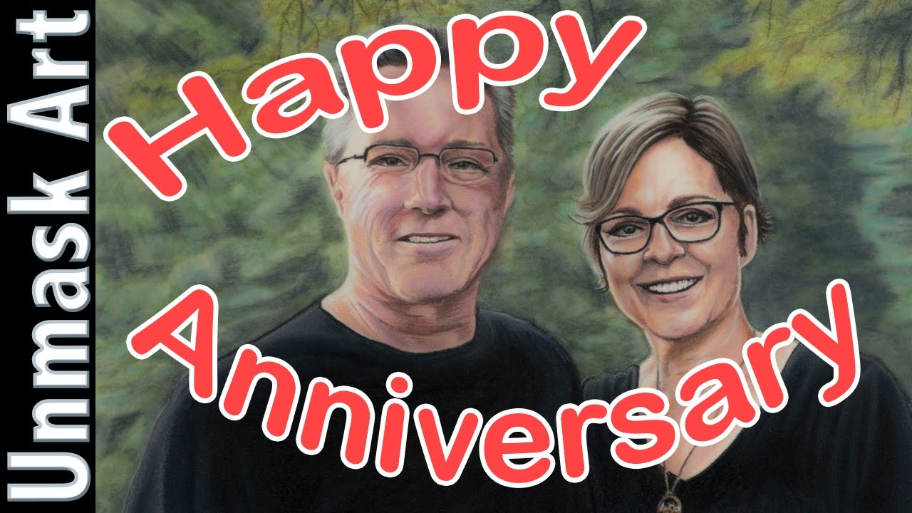 faber castell consultancy Anniversary Portrait | Colored Pencil Drawing Time Lapse