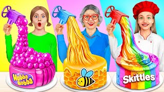 Me vs Grandma Cooking Challenge | Cake Decorating Cooking Moments by MEGA GAME