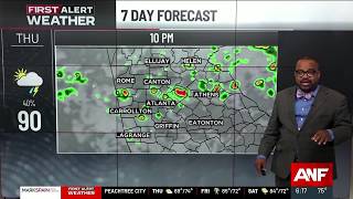 Isolated storms today; Widespread rain expected Friday
