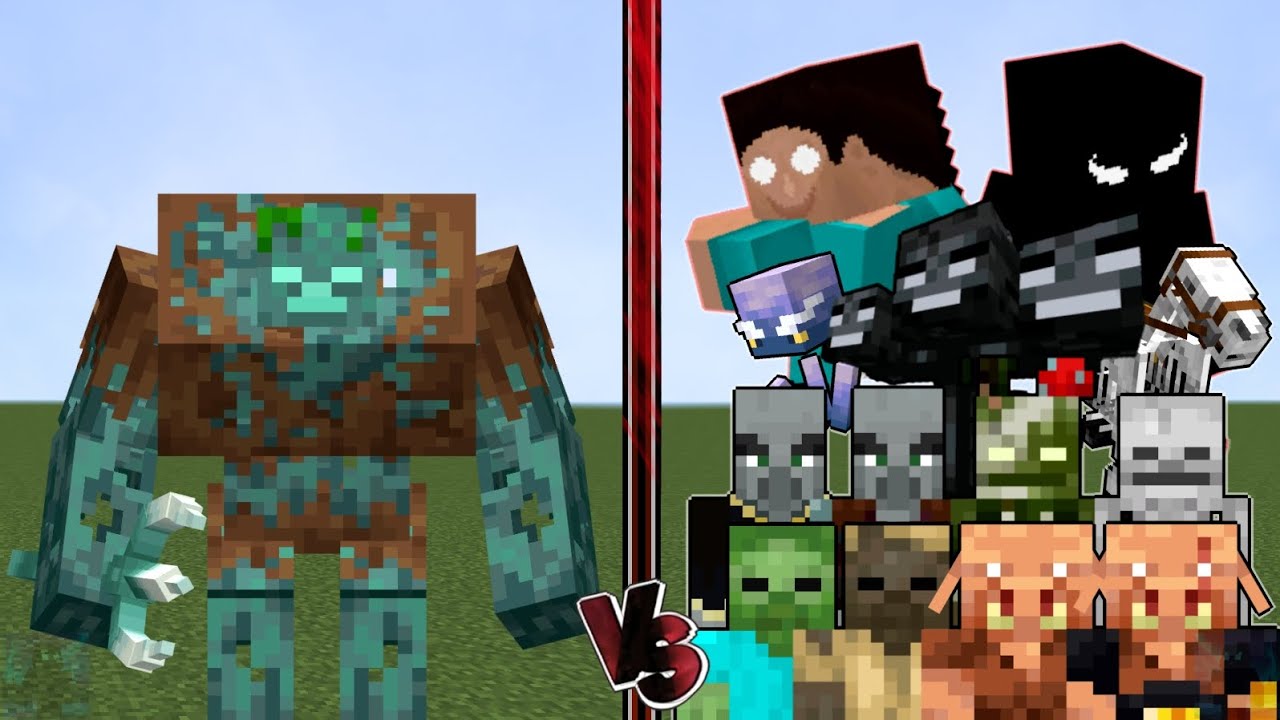Mutant Drowned vs Every Mob, All Mobs, Raids, Mutant Herobrine. WHO WILL WIN?