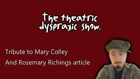 Theatric Dyspraxic podcast- Theatric Readings- Mar...