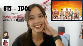 K-POP WITH ZERO BUDGET! (BTS - IDOL) //LATINA REACTS