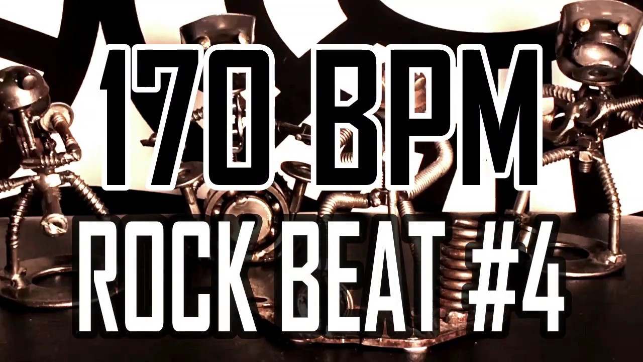 170 BPM Rock Beat 4 4/4 Drum Beat Drum Track YouTube