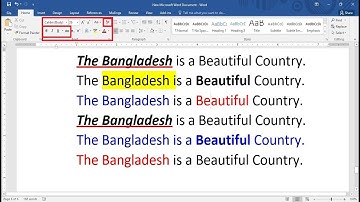 Microsoft Word : Formatting Text in Bangla || Part- 02