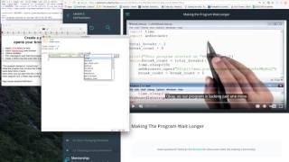 Udacity - Python Lesson 1 (Full Version) - program browser to open every 2 hours