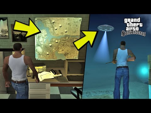 GTA SAN ANDREAS DA UFOLARIN YERİNİ GÖSTEREN HARİTA ? UFOLAR ASLINDA VAR !