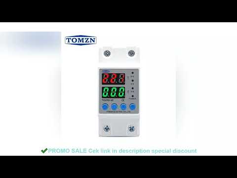 TOMZN 8pcs Din Rail 230V Adjustable Over Voltage And Under Voltage Protective Device Protector Relay