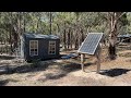 Tiny Home / Mobile Bedroom Cabin Build on an old caravan chassis - Solar Panel Install