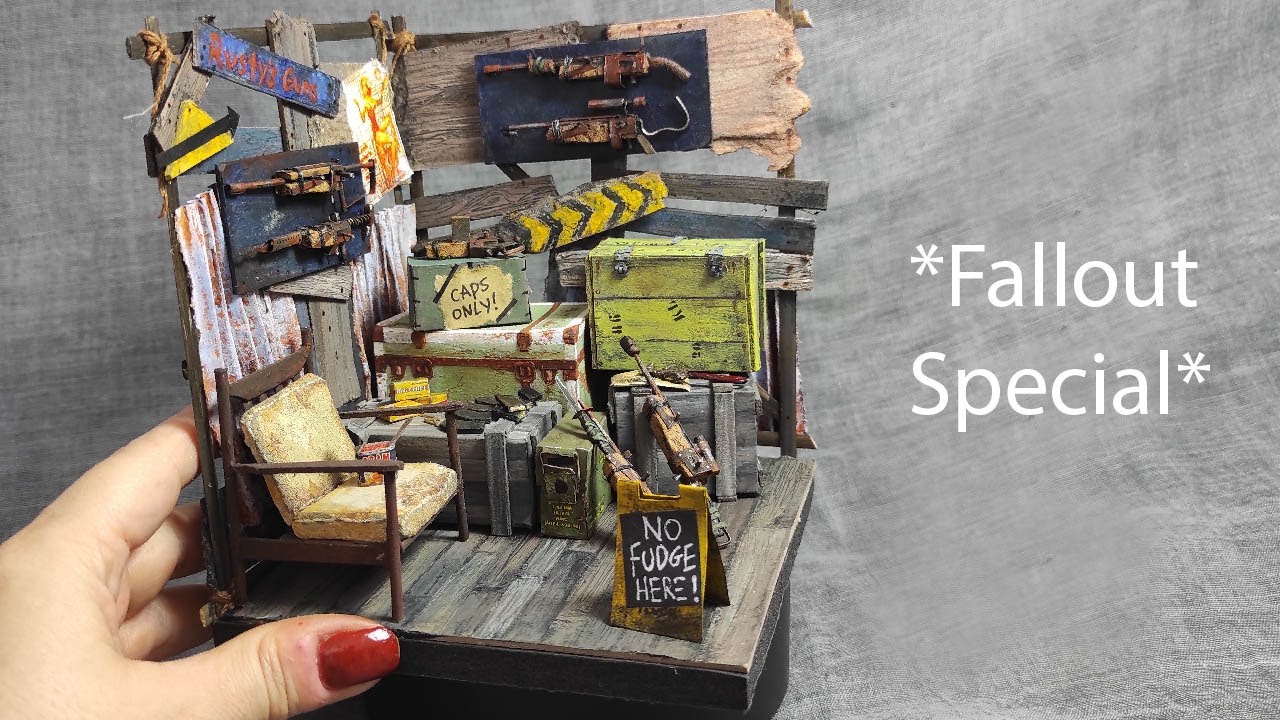 *FALLOUT SPECIAL*  |  Making Gun Shop Diorama 🔫