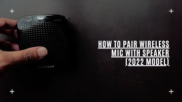 How to Pair N511-UHF Wireless Voice Amplifier Speaker with Mic - Jul-Nov 2022 Model Instructions
