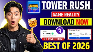 Tower Rush Game Kaise Khele | Tower run game | Tower Rush Game Withdrawal | Real Or Fake 😱 | screenshot 1