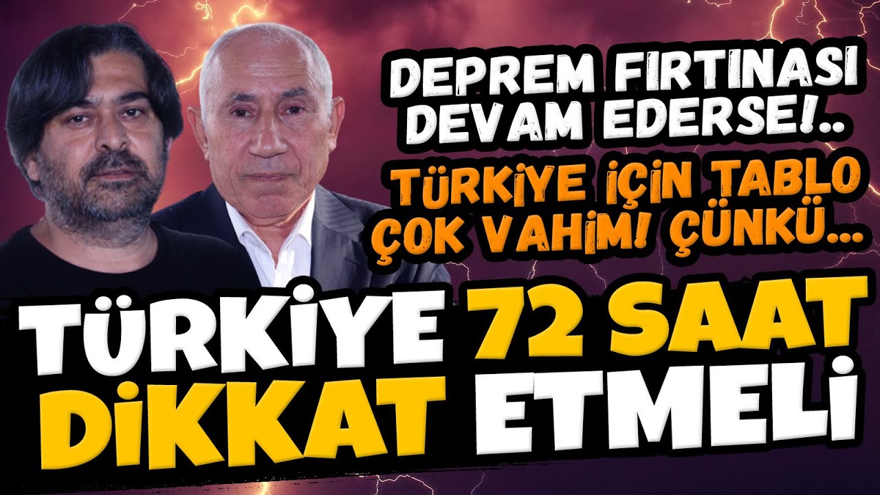 ⁣TÜRKİYE 72 SAAT ÇOK DİKKAT ETMELİ | Deprem fırtınası devam ederse... Kadir Sütçü & Emrah İriç