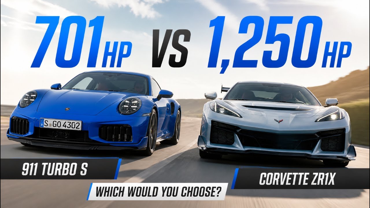 とちぼー Corvette ZR1X vs Porsche 911 Turbo S Which Would You Choose - YouTube