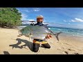 Di hajar BLUEFIN BABON sampai joran melengkung tajam. mancing di spot berombak. #62