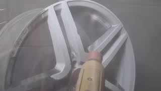 Пясъкоструене на джанти / Sandblasting of rims / AUTO SERVICE ORAKOV