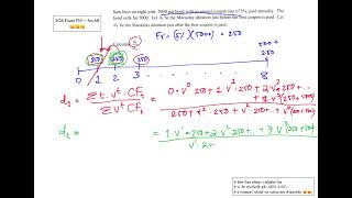 SOA Exam FM Question 68 | Macaulay Duration before/after the First Coupon #ภาษาไทย