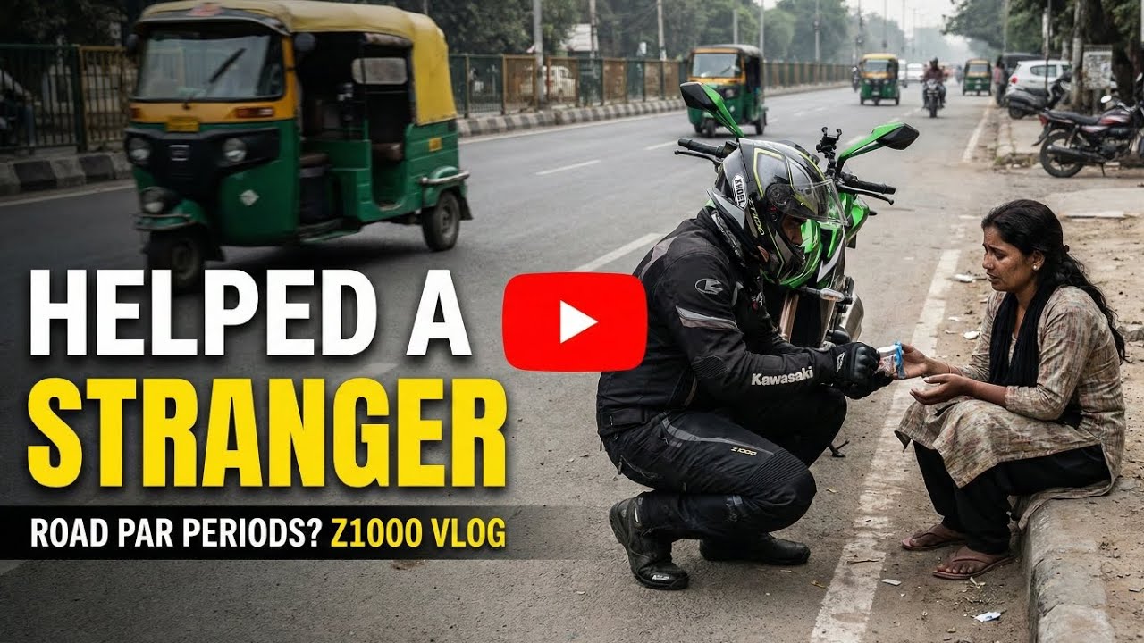 Road Pe Ek Ladki Ki Help Ki 🥺 | Kawasaki Z1000 MotoVlog | Periods Are Normal! ❤️