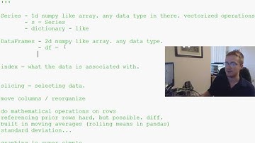 Pandas with Python 2.7 Part 2 - Terminology