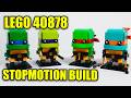 Unboxing & Stop Motion Build – LEGO 40878 Teenage Mutant Ninja Turtles Figures