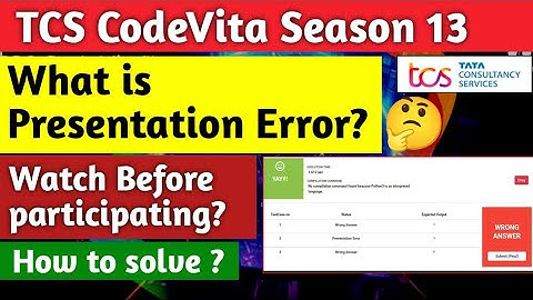 🔥Presentation Error in TCS Codevita Contest 😲|How to solve it| Reason & fix  #tcscodevita #tcscoding
