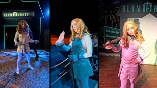 Megan Character At The Terror Tram Hhn 2025 Universal Studios Hollywood