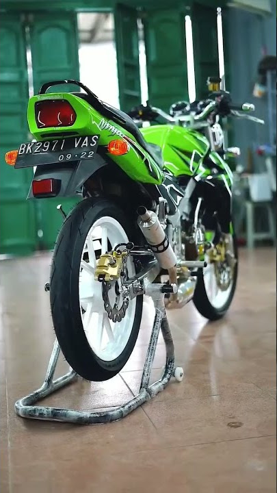 𝗠𝗼𝗱𝗶𝗳𝗶𝗸𝗮𝘀𝗶 𝟮 𝗦𝘁𝗿𝗼𝗸𝗲 'Hijau Bersih 😍' #ninjass #ninjar #ninjar150 #ninja #2stroke #2tak #2taklovers