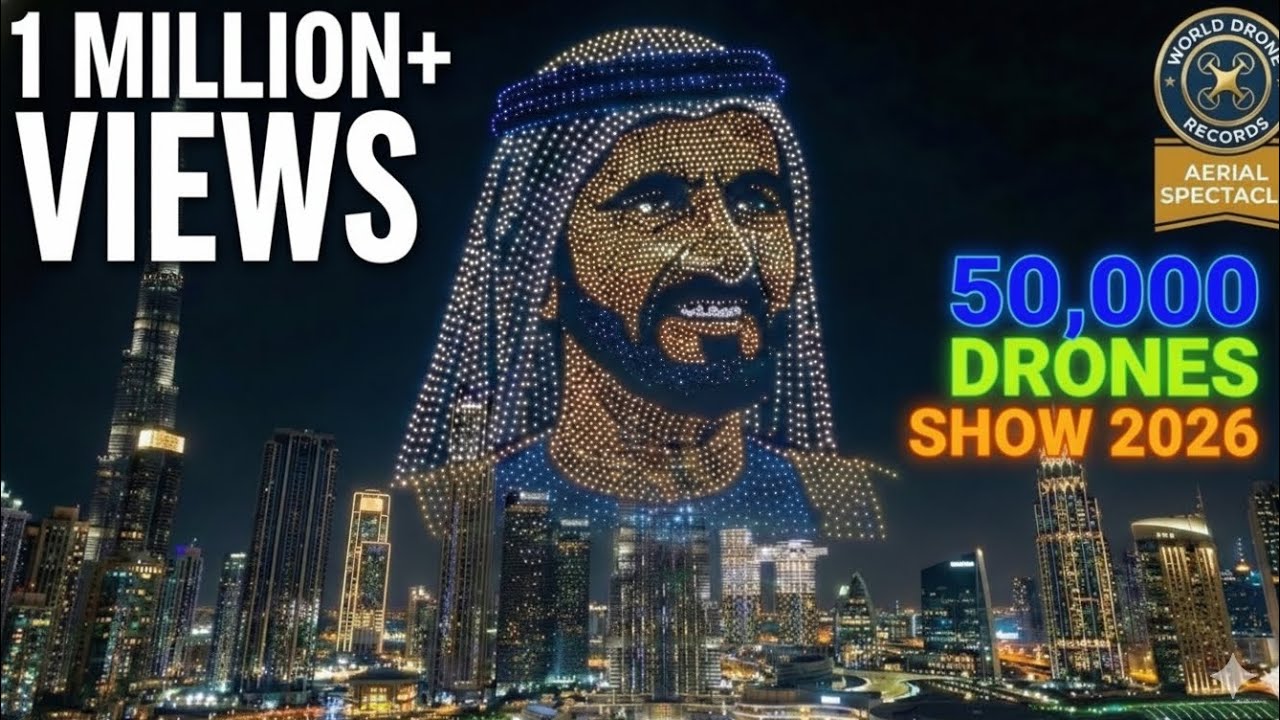 The 50,000 Drone Show That Took Over Dubai! (Futuristic Vision) You