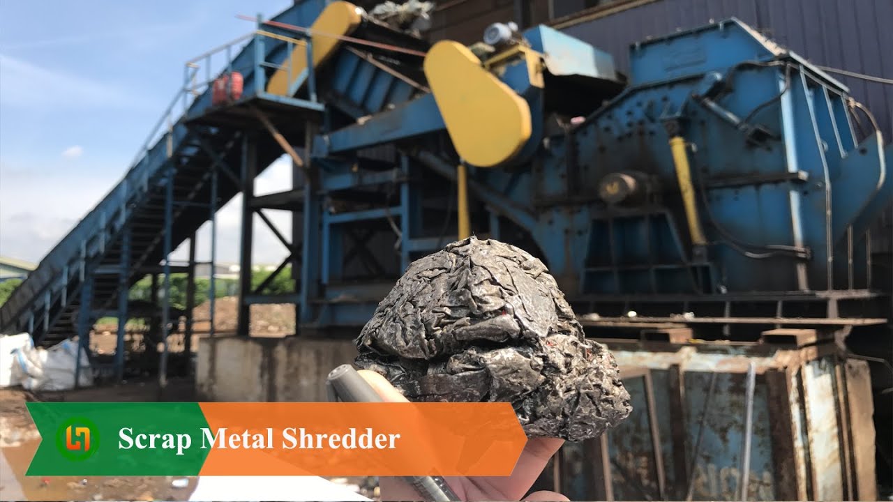 500KW Scrap Metal Shredder Hammer Shredder Machine Scrap Metal Recycling  Machine 