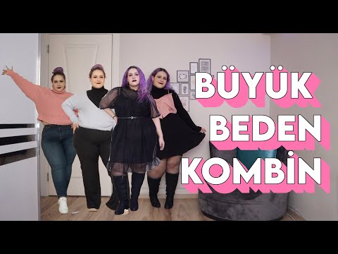 GENÇ BÜYÜK BEDEN KIŞ KOMBİNLERİ VE İNCE GÖRÜNME TÜYOLARI! - KİLOLU KIZLAR İÇİN 8 KOMBİN ❄️☃️