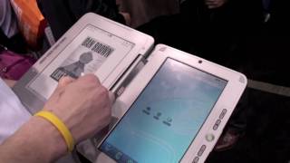 enTourage eDGe dualbook eBook Reader at CES 2010 Entourage Edge Dual Screen Reader