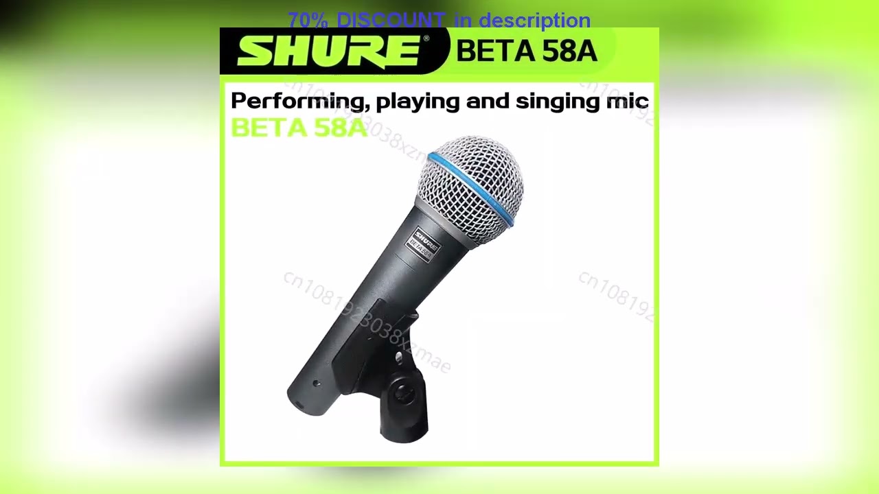 A must-have product! SHURE BETA 58A Wired Microphone Dynamic Portable Microphone for Performance L