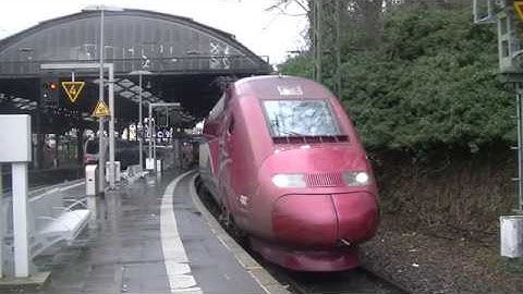 Thalys 4342 vertrekt van station Aachen Hbf
