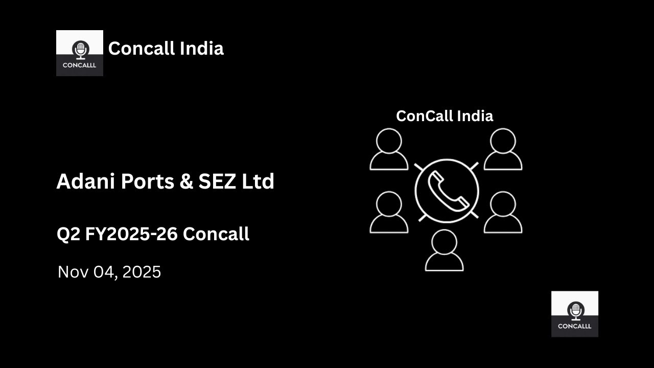 Adani Ports and Special Economic Zone Ltd Q2 FY2025-26 Concall