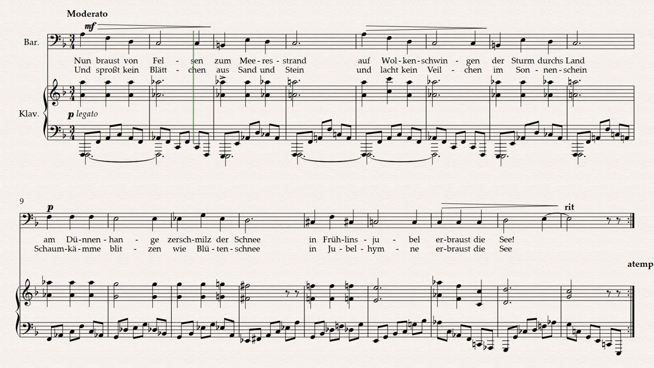 Frühling am Meer Liedgesang