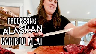 100 LBS of Alaskan CARIBOU in the Freezer | Processing Meat as a Family in ALASKA