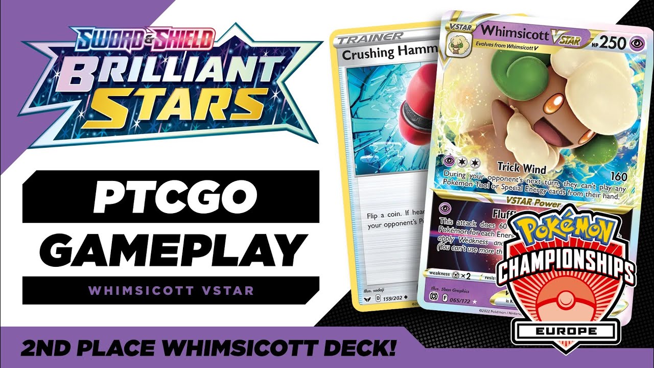 2nd Place Whimsicott VSTAR Deck Took EUIC by Storm! (PTCGO) - YouTube