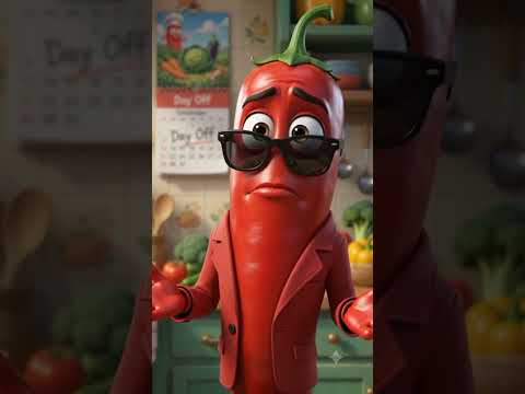 🌶️ Breaking News! Red Chili Declared Innocent 😂 | Funny Vegetable News | AI Animation #shorts