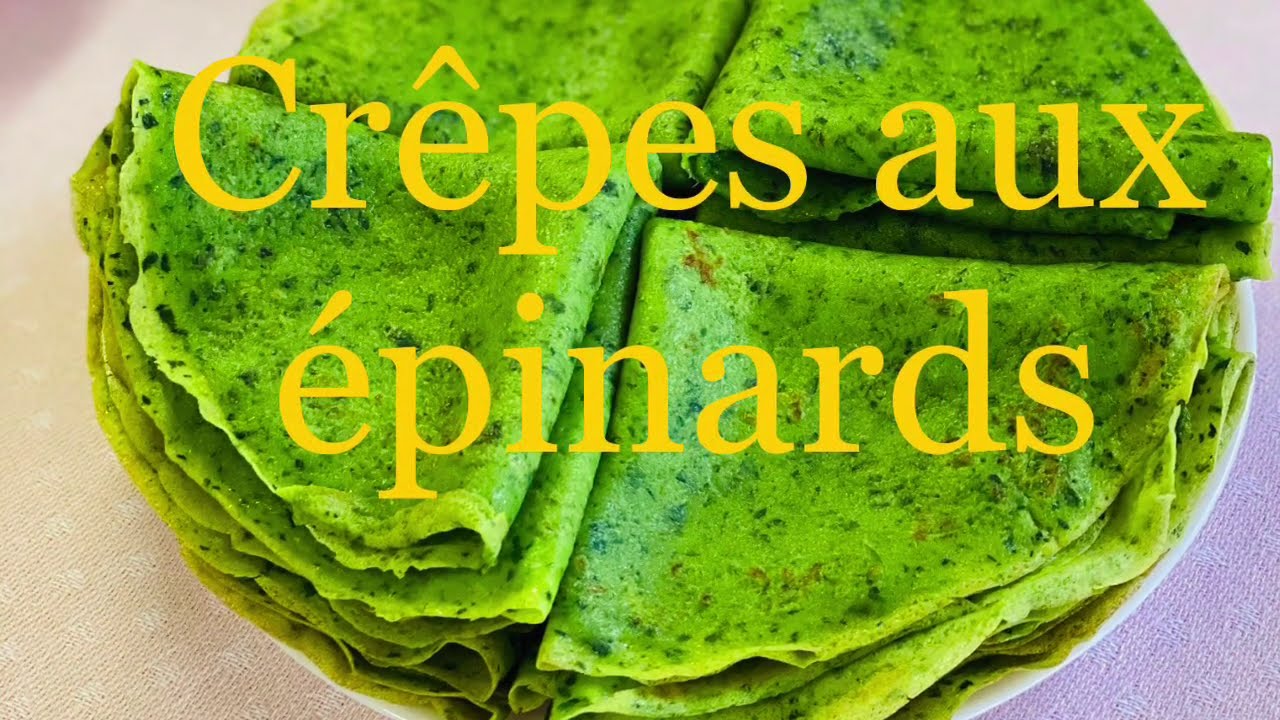 Crêpes aux épinards au saumon et ricotta