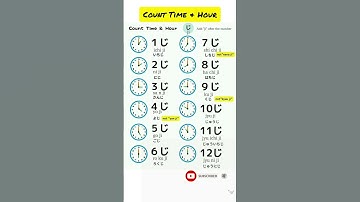 Count Time &Hour in Japanese 🤗🇯🇵💚💚💚 #japaneselanguage #japan #japanese