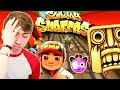 Subway Surfers - TEMPLE RUN ON HARD MODE - Part 1 (iPhone Gameplay Video)