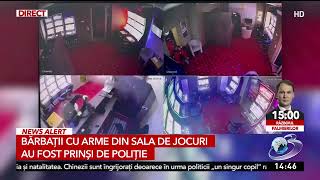 Bărbaţii cu arme din sala de jocuri, din Arad, au fost prinşi de poliţişti