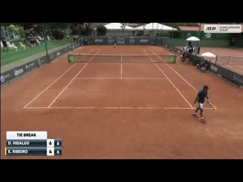 Diego Hidalgo (ECU) vs Eduardo Ribeiro (BRA), Blumenau challenger, Brazil, Q2