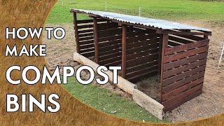 Making Compost Bins From Old Pallets | 2020 | Pre Boscos Garden