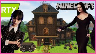 MineCraft มายคราฟสร้างบ้านอาดัมส์ แฟมิลี่ Minecraft The Addams Family House