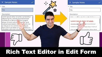 How to add rich text editor to Power Apps edit form