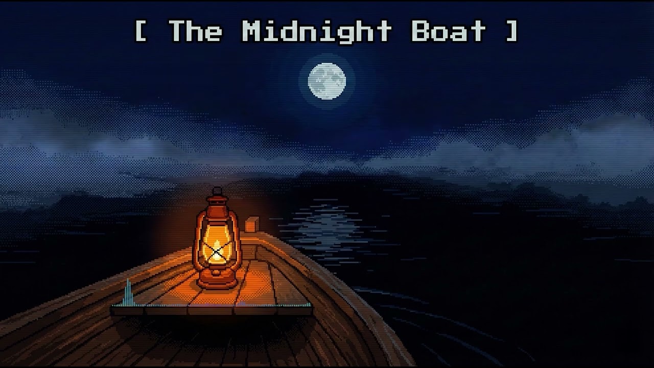 Drifting on a Lake | Lonely 16-bit Ambience [ 1 Hour Loop ]