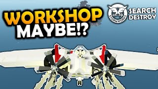 Exploding Warships EASY!? - Flying Wing Build - Stormworks Search and Destroy!