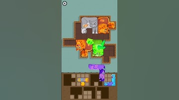 Funny Puzzle Cats 144 - Gameplay Walkthrough (iOS & Android) #shorts